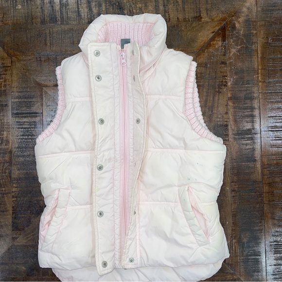 Zara Kids Gris Pink Puffer Vest Size Small /122 Cm 5 Years - Picture 3 of 11